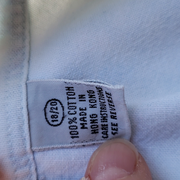 Venezia authentic 80s/90s denim shirt w/ silvertone collar points & shoulder pad - Picture 10 of 12